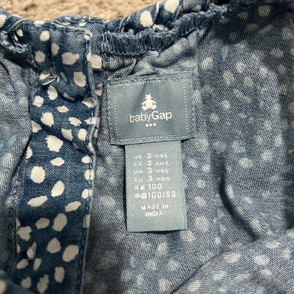 Toddler Girls 3T Faux Denim Dress - Picture 4 of 6